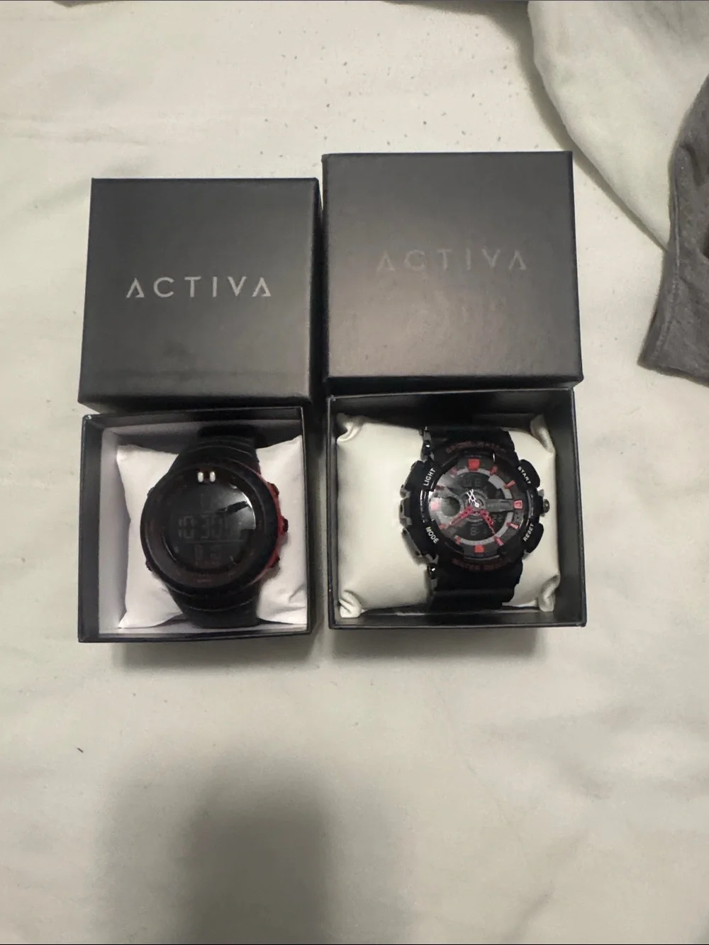 Ativa Men's Black and Red Sport Watch - Digital & Analog Options. Both watches